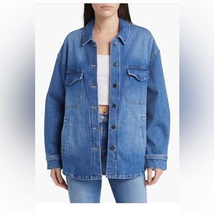 Favorite Daughter The David Denim Shirt Blue Jean Jacket